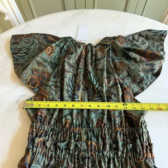 Ulla Johnson Delmara Pleated Batik Poplin Midi Dress Sz 2 - Picture 9 of 11